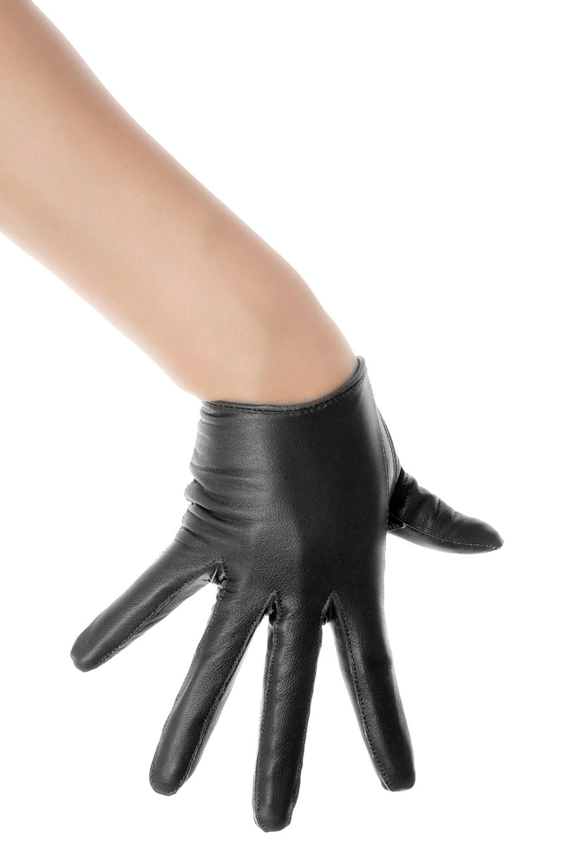 Black Slim Fit Leather Gloves – Les Debutantes